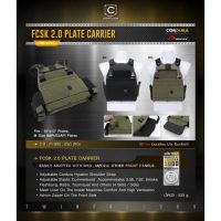 DC522 เสื้อเกราะ FCSK 2.0 Plate Carrier ( Twinfalcons ) [ TW-VT15 ]