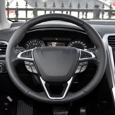 3PCS Steering Wheel Cover Trim Steering Wheel Button Frame for Ford Fusion Mondeo 2013-2019