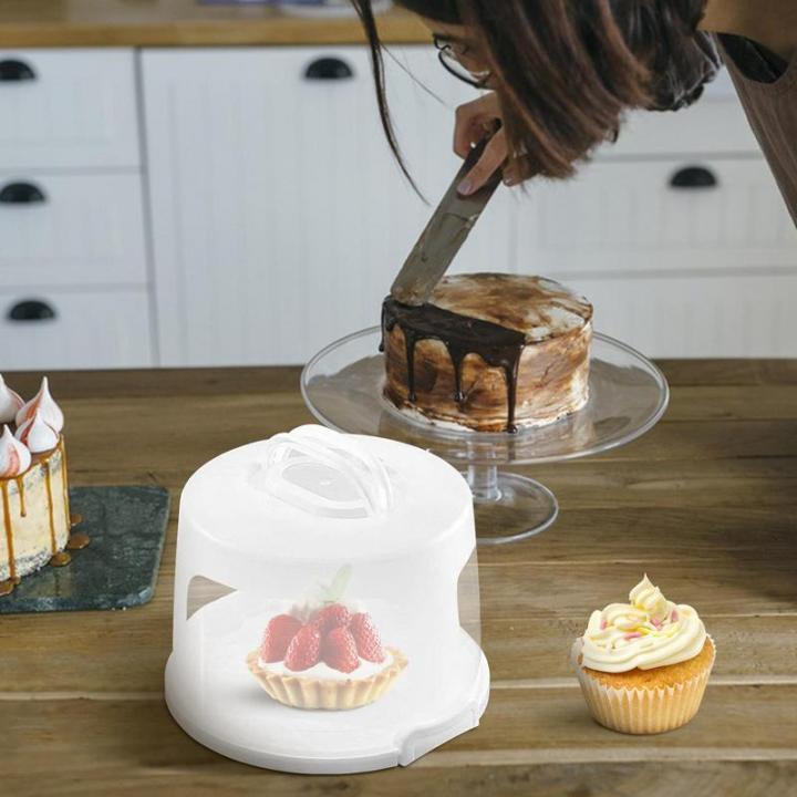 cupcake-protector-dome-universal-โปร่งใส-cupcake-lid-bell-ครอบคลุมมัลติฟังก์ชั่แบบพกพาอาหารเค้กเสิร์ฟ-dome