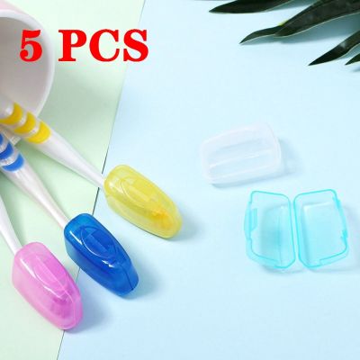 5PCS Toothbrush Head Cover Case Cap Travel Hike Camping Brush Cleaner Protect