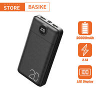 Basike พาวเวอร์แบงค์ power bank 20000mah พาวเวอแบงค์แท้ แบตสำรอง เพาเวอแบงค์แท้ มาตาฐานมอก. ?รับประกัน1ปี?