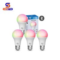 ?โปรดี!! หลอดไฟอัจฉริยะ  Smart Bulb Bluetooth ไร้แสงกระพริบ E27 9W หลอดไฟ LED หลอดไฟเปลี่ยนสี 16ล้านสี [ มีใบกำกับภาษี ] สุดฮอต!