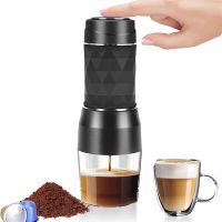 เครื่องกาแฟเอสเปรสโซ่แบบ3 In 1สำหรับ Nespresso เครื่องทำกาแฟแคปซูลมือกดขนาดเล็กสำหรับปิกนิกการเดินทางที่บ้าน