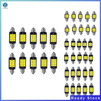 หลอดไฟ LED 10ชิ้นโคมไฟหลังคา Canbus ปลายสองด้าน1260 9W 900lm อะไหล่ไฟอ่านหนังสือภายในความสว่างสูง