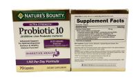 ??Exp.02/2025 Natures Bounty Ultra Strength Probiotic 10, 70 Capsules