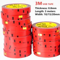 ﹉✵﹉ 3M Car Special Double-sided Tape VHB Strong Tape Acylic Adhesive 10mm 15mm 20mm No Trace Tape For Home Office Car