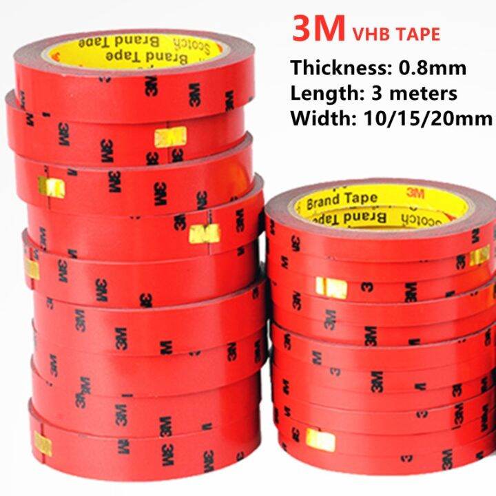 3M Double Faced Acrylic Foam Adhesive Double Sided Tape 10/15/20 Auto