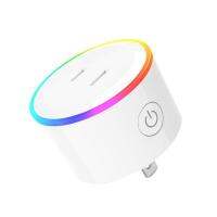 [COD &amp; ฟรีเรือ] 2 ชิ้น WIFI สมาร์ทเสียบสำหรับ Alexa หรือ Google Home,ซ็อกเก็ตสมาร์ทที่มีไฟ RGB,ไม่มี HUB,โทรศัพท์มือถือ TIMER S Witch ซ็อกเก็ตการควบคุมระยะไกลบ้านสมาร์ทป้องกันการโอเวอร์โหลดและฟังก์ชั่นจับเวลา [อัพเกรด]