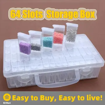 Plastic Seed Beads Storage Organizer Box Embroidery Diamond Painting  Storage Containers Jewelry Box For Rhinestones Nail