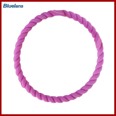 Bluelans®หญิงซิลิโคน Twist สร้อยข้อมือแฟชั่นสร้อยข้อมือกีฬาสายรัดข้อมือของขวัญเครื่องประดับ