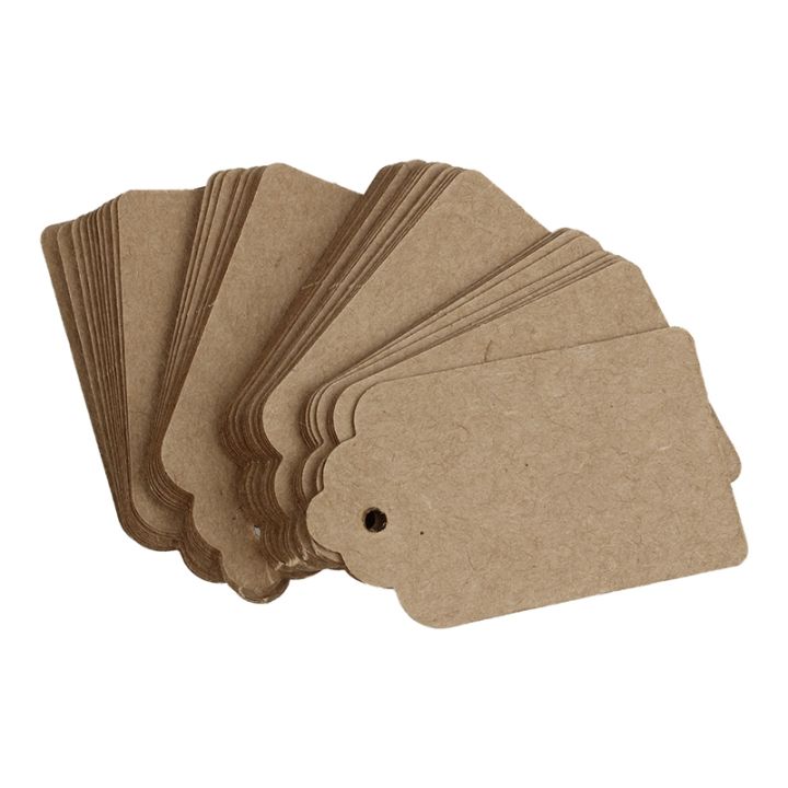 rustic-40mmx70mm-scalloped-kraft-paper-card-blank-brown-tag-wedding-favour-gift-tag-diy-tag-luggage-tag-price-label-small