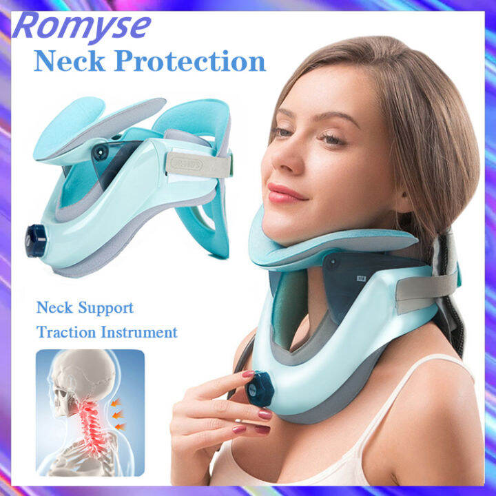 Romyse Cervical Traction Device Stretching Inflatable Posture Corrector ...