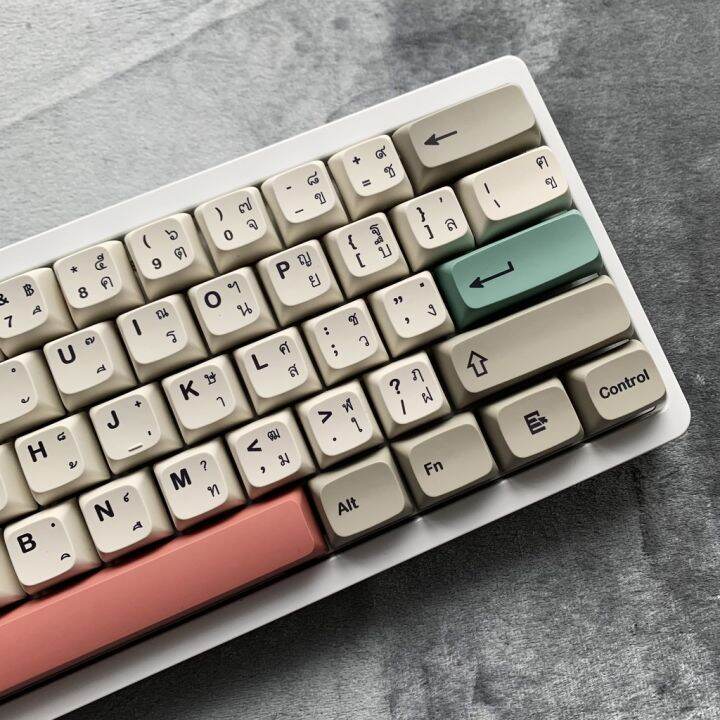 keycap-ปุ่มกดคีย์บอร์ดภาษาไทย-9009-xda-pbt-ย้อมสี-dye-sub-133-คีย์-keycaps-with-thai-language-สําหรับคีย์บอร์ด-4-สเปซบาร์