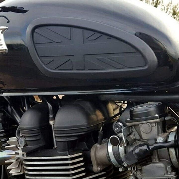 สำหรับ-triumph-t120-t100แผ่นย้อนยุคสากลถังแก๊สแผ่นฉุดถังน้ำมันสติกเกอร์ด้านข้างรูปลอกตกแต่งยึดเข่า