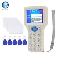 Pembaca Duplikator Kartu RFID ID/IC Copier 13.56MHz 125KHz Cloner 10 Frekuensi dengan Kabel USB untuk Menyalin Kartu Akses