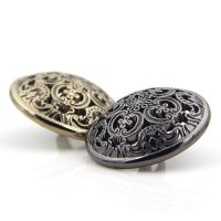 10pcs fashion Palace Style hollow metal buttons overcoat sewing alloy jeans buttons for clothes jeans buttons