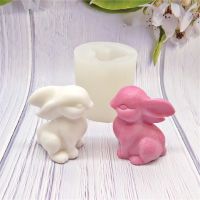 3D Easter Candle Mold Candle Mold 3D Easter Candle Mold Cute Rabbit Candle Mold Silicone Mousse Mold Candle Making Supplies Dessert Mould Cake Mould Silicone Mold Easter Rabbit Molds Rabbit Candle Mold