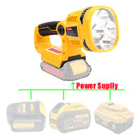 สปอตไลท์แบบพกพาไฟเตือน LED โคมไฟทำงานไฟฉายไฟฉายโคมไฟมือสำหรับ Dewalt XR 14.4โวลต์18โวลต์20โวลต์ FlexVolt Li-Ion แบตเตอรี่ *