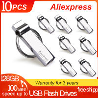 10ชิ้นล็อต USB แฟลชไดรฟ์4GB กันน้ำ pendrive 64GB โลหะ Memory Stick ความเร็วสูง128GB แฟลชไดรฟ์ USB ฟรี shipp U ดิสก์