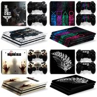 For PS4 Pro Console and 2 Controllers Skin Sticker PS4 Cool Design Removable Cover PVC Vinyl