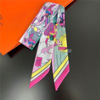 ■ Big Brand 95cmx5cm Masked Man Printed Bag Strap Small Scarf Women Silk Scarf Headband Long Scarves Bag Accessories Tie