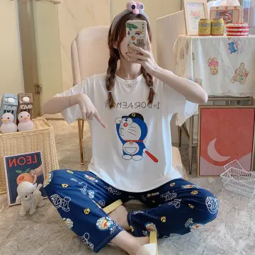 Bộ Ngủ Pijama Cho Bé Gái Lụa Satin 3D Hoạt Hình BPN10