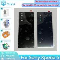 【✱2023 HOT✱】 jiejiu65879742 ตัวเรือนกระจกสำหรับ Sony Xperia 5ฝาหลังเคสประตูด้านหลังพร้อมเครื่องมือฟรีอะไหล่เปลี่ยนสติกเกอร์