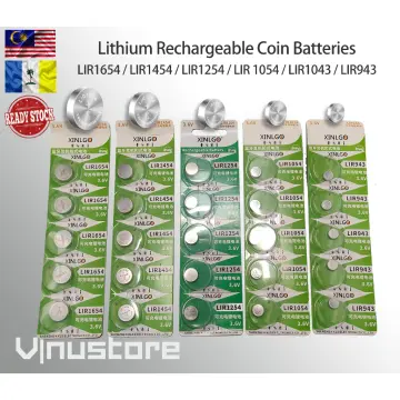 20-100pcs LIR2032 LIR 2032 3.6V Rechargeable Lithium Battery CR2032 ML2032  For Toy Car Key Scale Remote Control Button Coin Cell