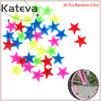 [Kateva] COD 36 pcs จักรยานล้อพูดพลาสติกดาวเด็กคลิปตกแต่งสี