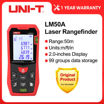 UNI-T เลเซอร์เรนจ์ไฟ LM50A LM70A LM100A LM120A เลเซอร์วัดระยะทางดิจิตอลช่วง Finder เทปวัด