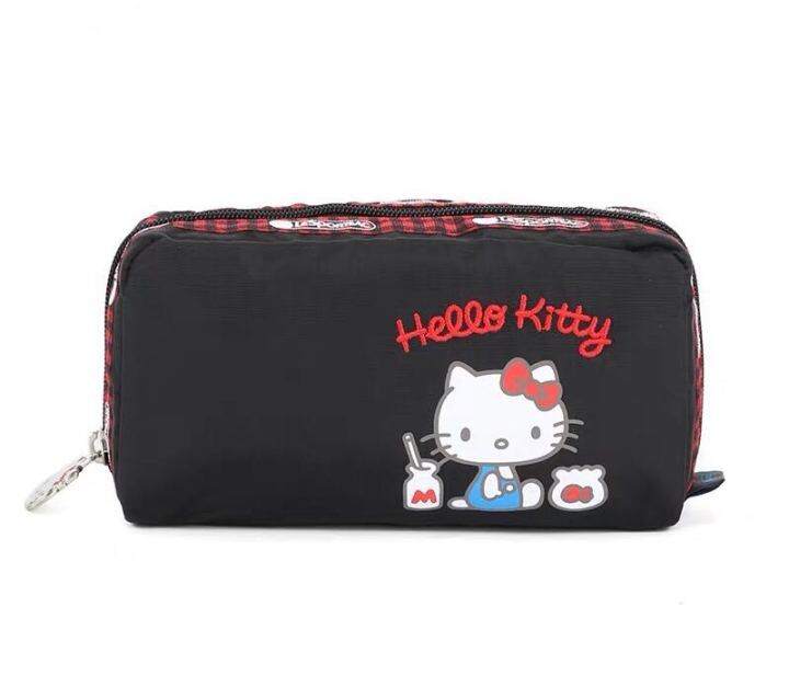 lesportsac-2023-ใหม่20-hello-kitty-แบรนด์ร่วมกระเป๋าเครื่องสำอางเก็บกระเป๋าคลัทช์6511