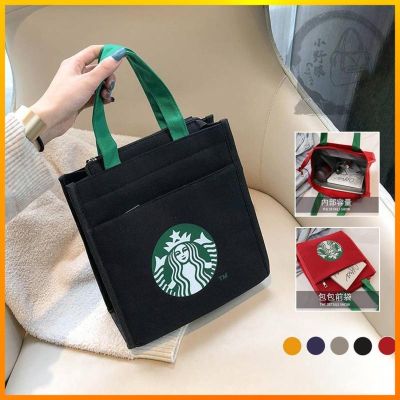 ◇♨☏ [Spot] Pablet Bag Barbucks Safari Tote Bags Big Tott Bags Handbag shoulder bag Environmentally Friendly Tote Canvas Bag Shopping Bag