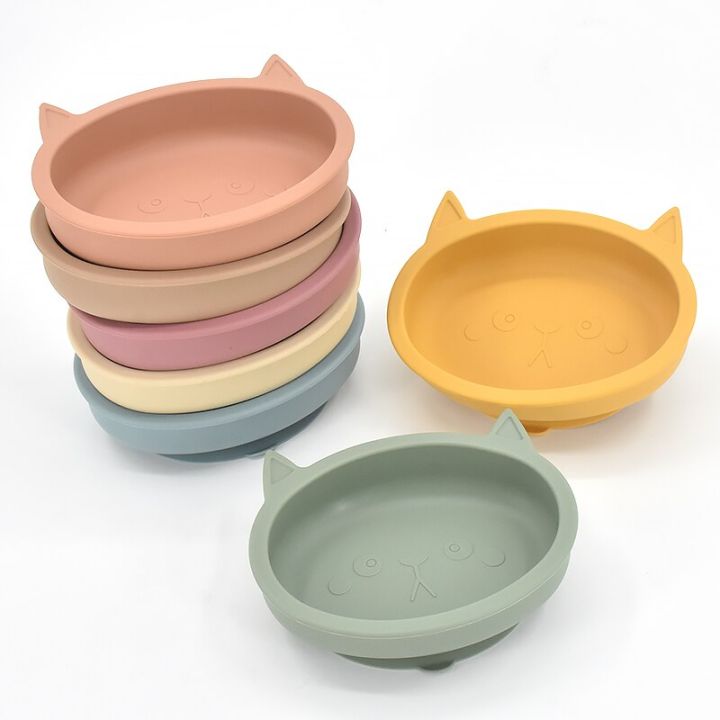 baby-silicone-feeding-plate-silicone-sucker-bowl-for-kids-waterproof-suction-bowl-bpa-free-childrens-dishes-kitchenware