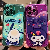 Sanrio Kuromi Cinnamoroll My Melody Phone Case For iPhone 14 13 12 11 Pro Max X XS Max XR 8 7 Plus Noctilucent Soft Cover Funda  Screen Protectors