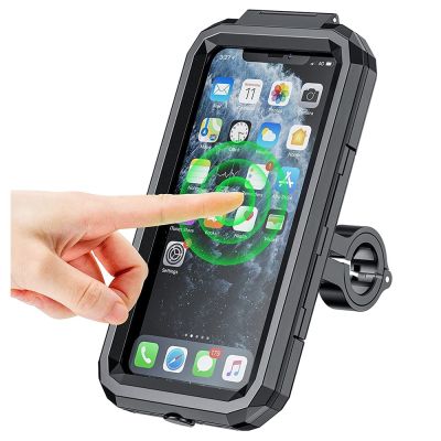Waterproof Case Bike Motorcycle Phone holder Handlebar Rear View 4.7 to 6.8" Cellphone Mount Bag Motorbike Scooter Phone Stand