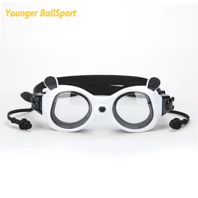 3 12 Years Old Children Swimming Goggles Kids Baby Cartoon Panda Waterproof and Anti-fog High-end Swimming Goggles with Earplugs