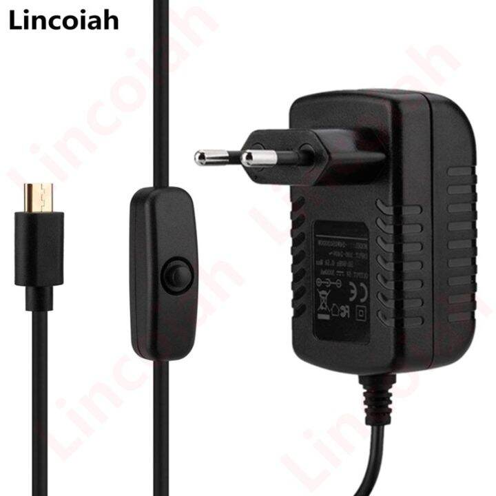 AC 100240V DC 5V 3A Power Supply Switch Button Power Adapter Charger Micro USB Port 5 V Volt