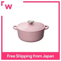 [รวมหนังสือสูตร] Le Creuset Casting Enamel Pot Double-Handed Pot Waterless Pot Iron Pot Cocotte Ronde 24 Cm Chiffon Pink Gas IH เตาอบเครื่องล้างจานปลอดภัย