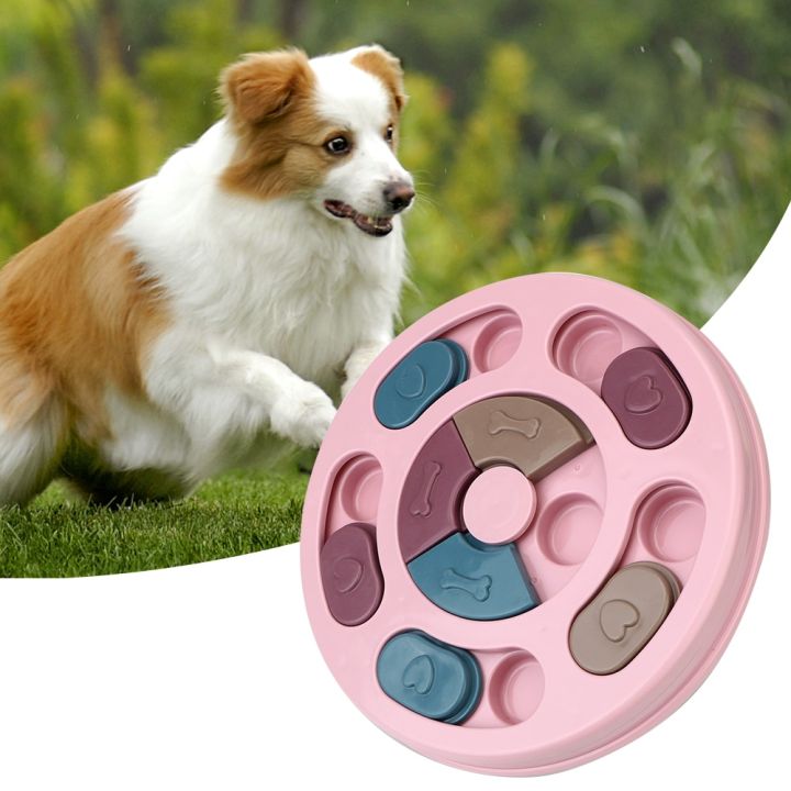 Dog Puzzle Toys,dogs Food Puzzle Feeder Toys For Iq Training & Mental  Enrichment,dog Treat Puzzledog Bowl Turntable To Prevent  Choking(pink)(pink)