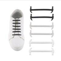 16pcs/set Silicone No Tie Shoelaces Round Elastic Shoe laces Best in Sports Fan Shoelaces for Kids and Adults Rubber Lazy Laces