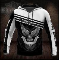 （ALL IN STOCK XZX）  3d harley-davidson hoodies 06  (Free customized name logo for private chat, can be changed with or without zipper)