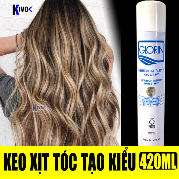 Gôm xịt tóc mềm Voi Natural Hair Spray keo tạo kiểu tóc cho Nam Nữ