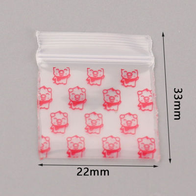 UNI FNC 100Pcs Mini Ziplock Bags Small Plastic Zipper Bag Packaging Pill Bags