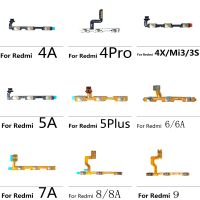 5 ชิ้น / ล็อต สวิตช์เปิดปิดระดับเสียงปุ่มปุ่มด้านข้างสายดิ้นสําหรับ Xiaomi Redmi 10 7 9 4A 5A 6A 7A 8 9A Redmi 5 Plus