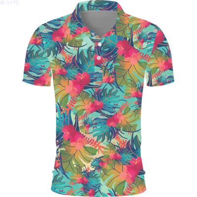 【high quality】  Mens Summer Fashion Casual 3d Printed Polo Shirt 2023