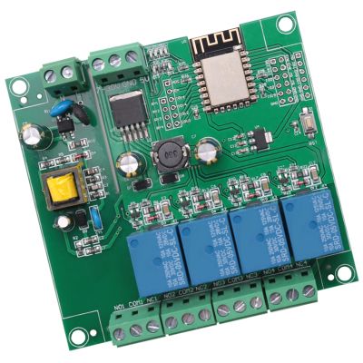 ESP8266 Wireless WIFI 4 Channel Relay Module ESP-12F Wifi Development Board for Arduino AC/DC 5V/8-80V Power Supply