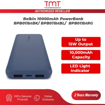Buy Belkin Power Bank BPB011BTBL - 10000mAh, 1 USB-C Port, 15W