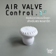 Air Valve Control for concrete pool Connection 1 inch.  หัวปรับอากาศระบบเจ็ทสปาสำหรับสระคอนกรีต สวมด้านในท่อ PVC ขนาด 1 นิ้ว