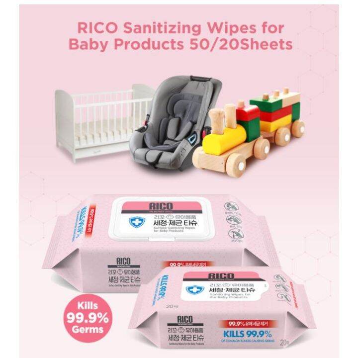 RICO Sanitizing Wipes for Baby Product Sanitizer wipe Lazada