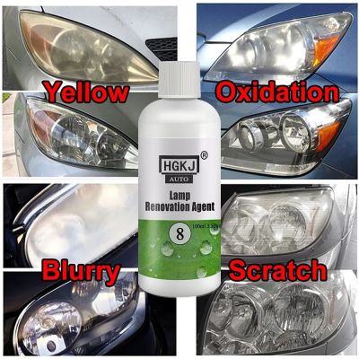 100ml Car Headlight Repair Scratch Remover Solution Fluid Lamp Cleaning  And Maintenance HGKJ 8